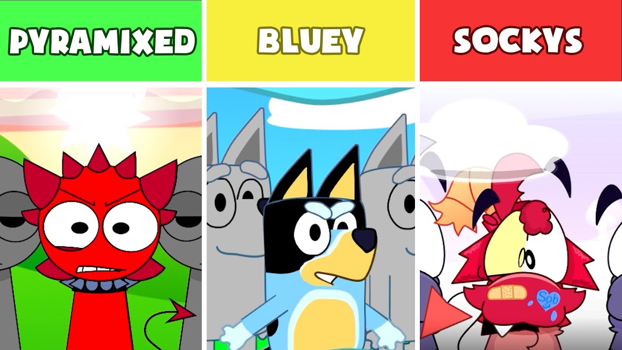 Incredibox: Pyramixed Vs But Bluey Vs But Sockys | New Mod !!!