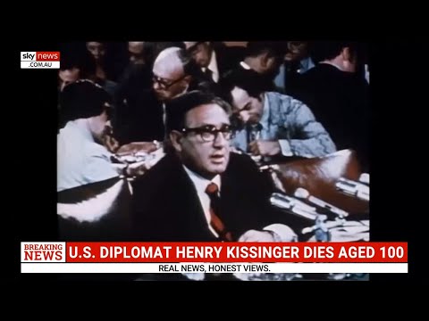US diplomat Henry Kissinger dies aged 100