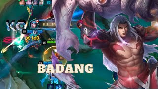 BADANG EXP LANE GAMEPLAY | SOLO PLAYER | MOBILE LEGENDS