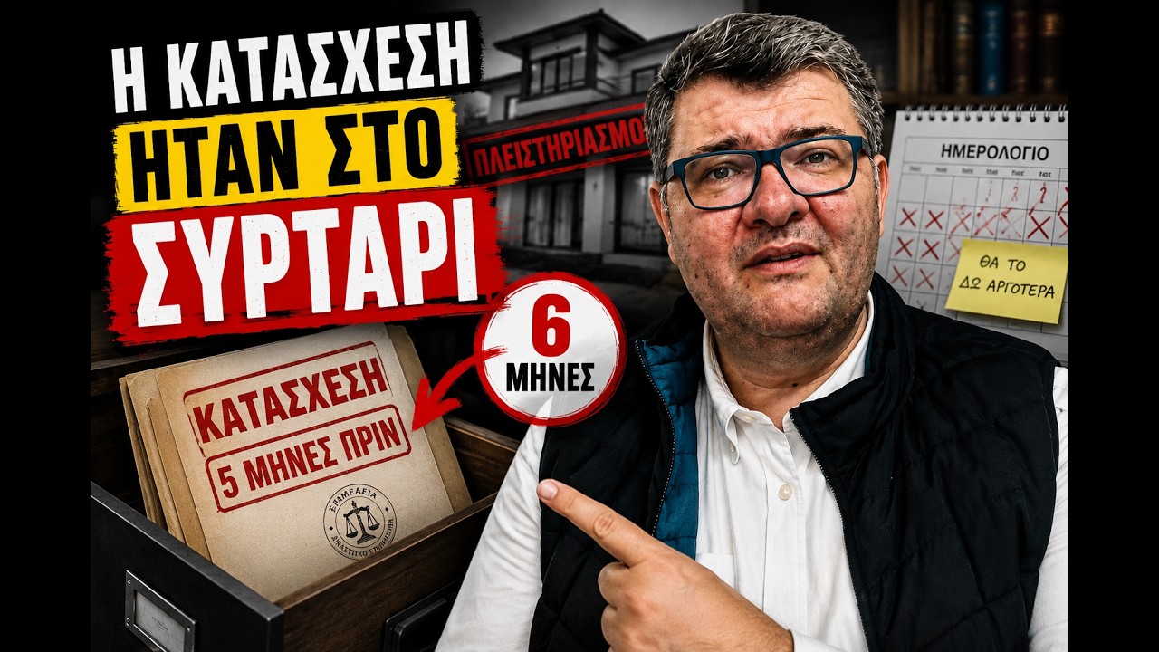 Η κατάσχεση ήταν στο συρτάρι 6 μήνες…