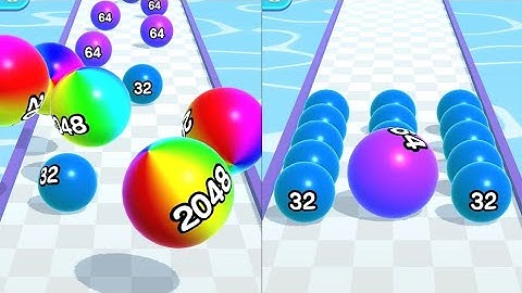 Ball Run 2048 - Gameplay Walkthrough Part 1 Tutorial Levels 1-25 (iOS, Android) going videos