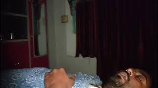 Indian man snoring loudly