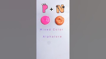 Guess the mixed color alphabet lore #satisfying #colormixing #asmr #shorts