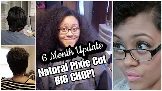 BIG CHOP UPDATE| 6 MONTH HAIR GROWTH | NATURAL CURLY  3B HAIR