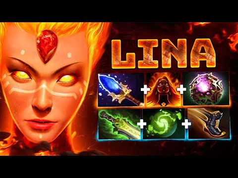 Видео: маг ЛИНА камбекает в МЕТУ - Mid magic LINA Dota 2