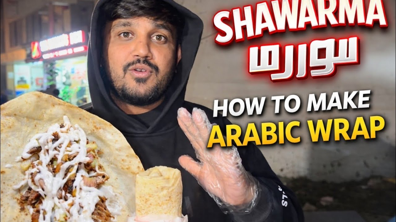 How to make Arabic wrap 🌯  | hum shawarma kesy banatai hai .. babar foodie 