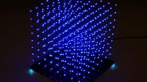 Hobby Components 8x8x8 LED Cube Demo