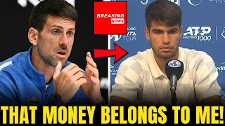 Novak Djokovic GOES NUTS After Carlos Alcaraz STEALING HIS SERVE Motion Prize MONEY! THIS IS HUGE!