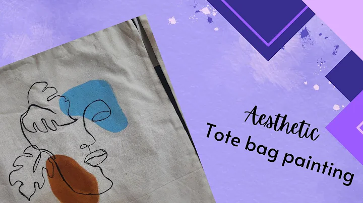 Tote bag painting (part-1) #totebag #aesthetic #arcylicpainting #art