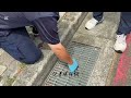 台中中央公園旁出現棄置針筒，警方前往勘驗蒐證追查來源。
