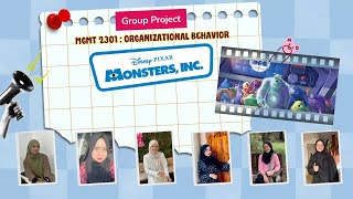 MGMT 2301 | Group Project : Organizational Behavior Issues in Monsters, Inc. Movies