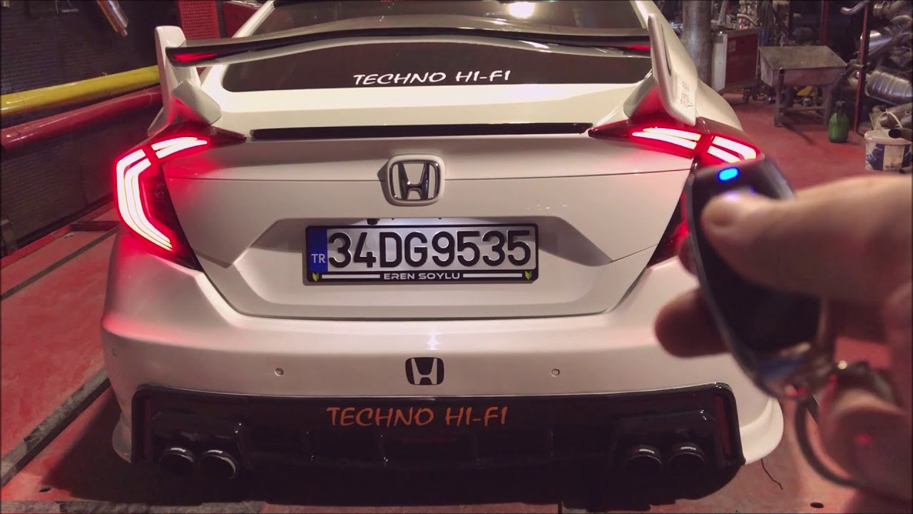 HONDA CIVIC FC5 KUMANDALI VAREX EGZOZ SESİ YouTube