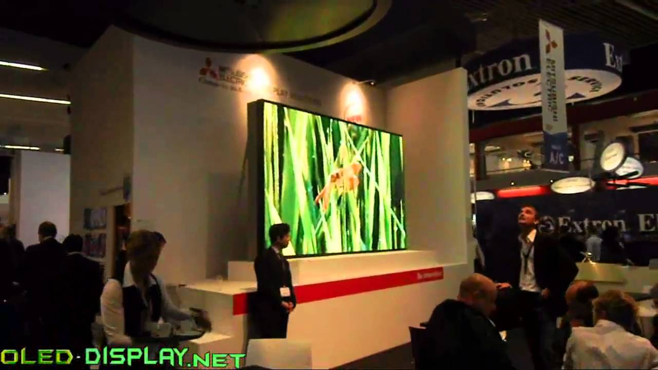 Mitsubishi Curved OLED at ISE-2011