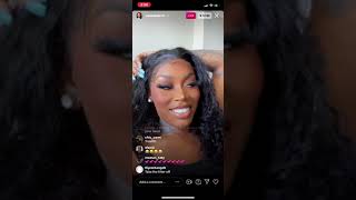 Asian da brat in Instagram live talking about nothing