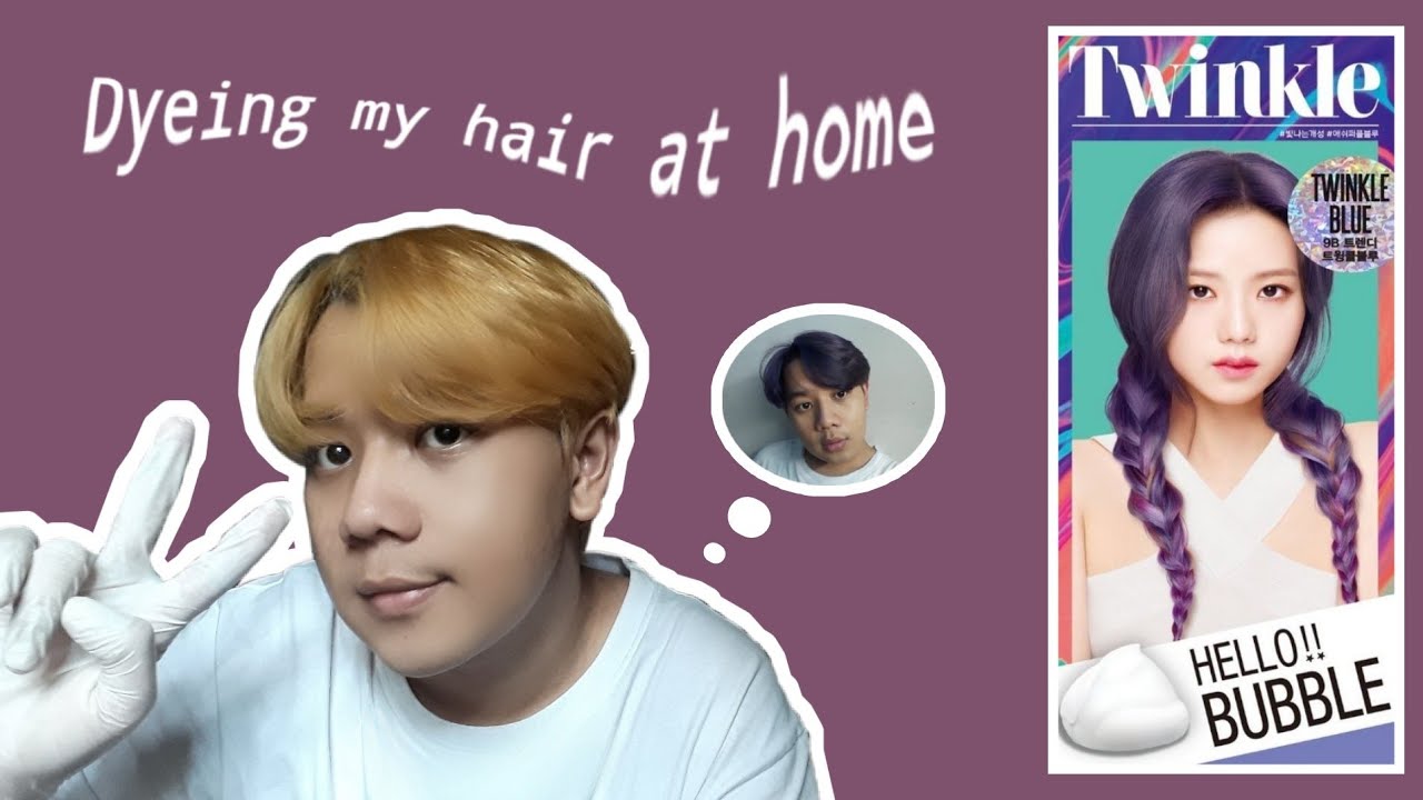 Dyeing my hair at home with HELLO!! BUBBLE
