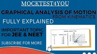 Graphical Analysis of Motion from Kinematics | NEET |