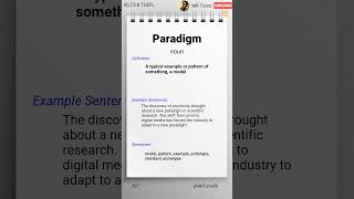 Paradigm   IELTS & TOEFL Vocabulary Daily #ielts #toefl