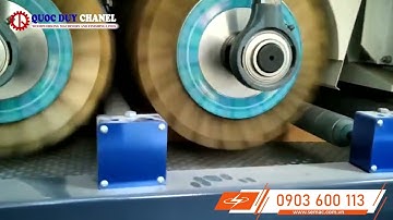 SANDING MACHINE - OPERATE ROTATION BRUSH SANDER MACHINE