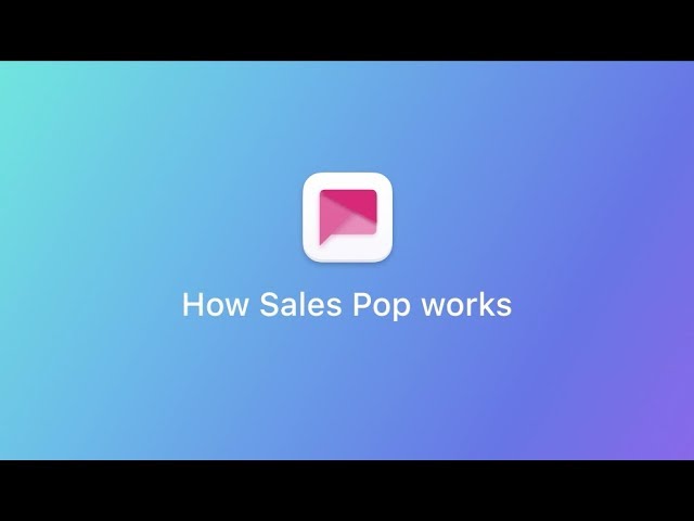 Sales Pop by Beeketing - How the works - YouTube