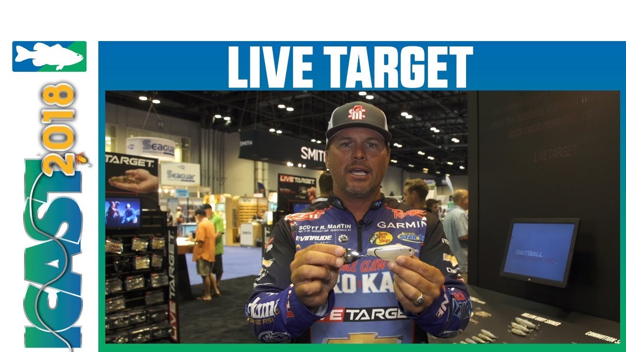 ICAST 2018 Videos - LIVETARGET Hollow Body Shad Commotion with Scott Martin