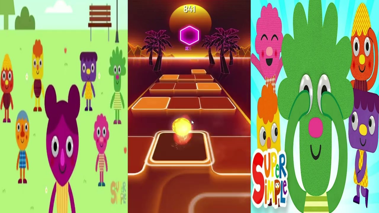 Hide And Seek 2 Noodle & Pals Super Simple Songs Tiles Hop
