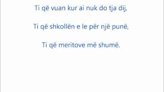 Video thumbnail of "Alban Skenderaj-Mirsevjen ne shpirtin tim.lyrics"