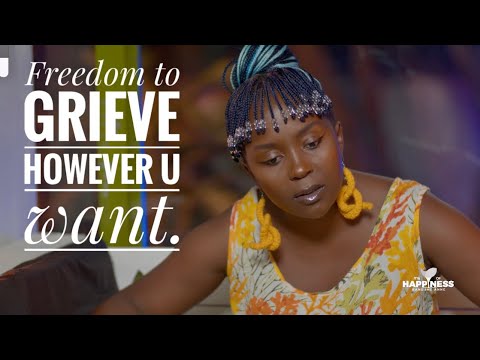 Freedom to grieve however u want! My glass of happiness. Kansiime Anne.