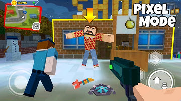 Dark Riddle PIXEL MODE New Updater ( MOD ALL SKIN PIXEL MODE ) - Horror Games And New Map | Part 62