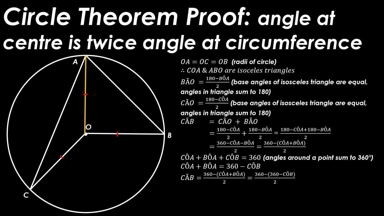 M 001 Circle Theorem Proof Angle At Centre Is Twice Angle At m-001-circle-theorem-proof-angle-at-centre-is-twice-angle-at
