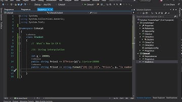 امکانات سی شارپ ۶ String interpolation
