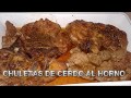 CHULETAS DE CERDO AL HORNO/  BAKED PORK CHOPS. Chuletas puerco al horno  #recetasdecocina