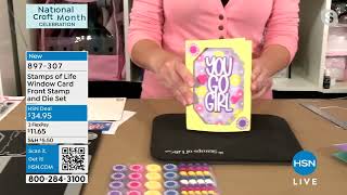 Stamps of Life 5" x 7" Window Card Front Stamp and Die S...