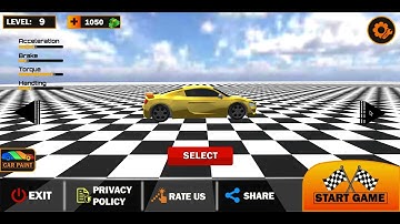 Car Parking Game Main Menu Unity 3D