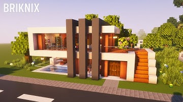 Easy Modern House in Minecraft! #minecraft#briknix#javaedition#minecraftbuilding