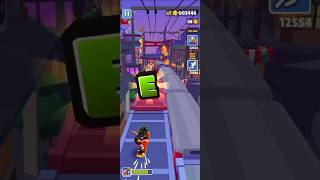 Getting Letter E for the word hunt Challenge Cherry#cherry#subwaysurfers#railway#shorts