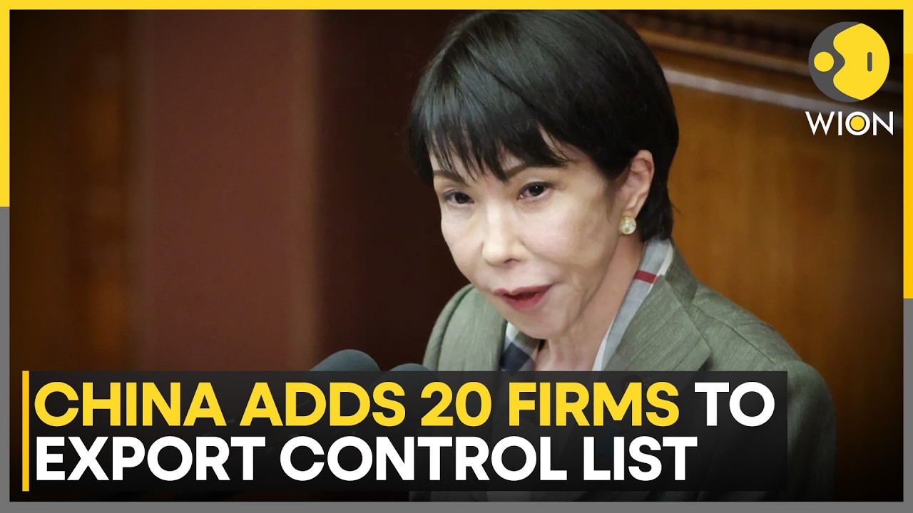 China Sanctions Japanese Entities: Tightens Export Controls Citing National Security Concerns | WION