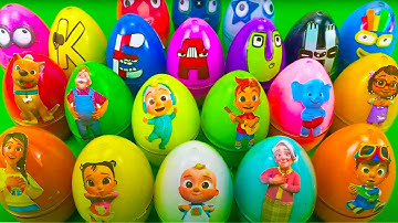 Rainbow Eggs SLIME - Looking Alphabet Lore A-Z Suitcase with Clay Coloring| Satisfying Slime Videos