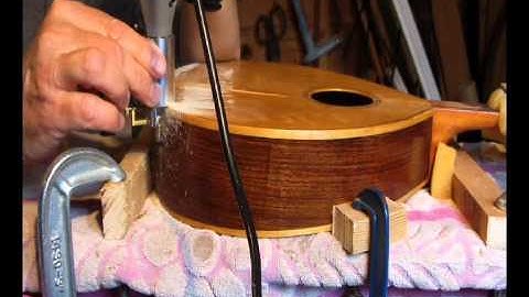 Routing the binding on my mandolin