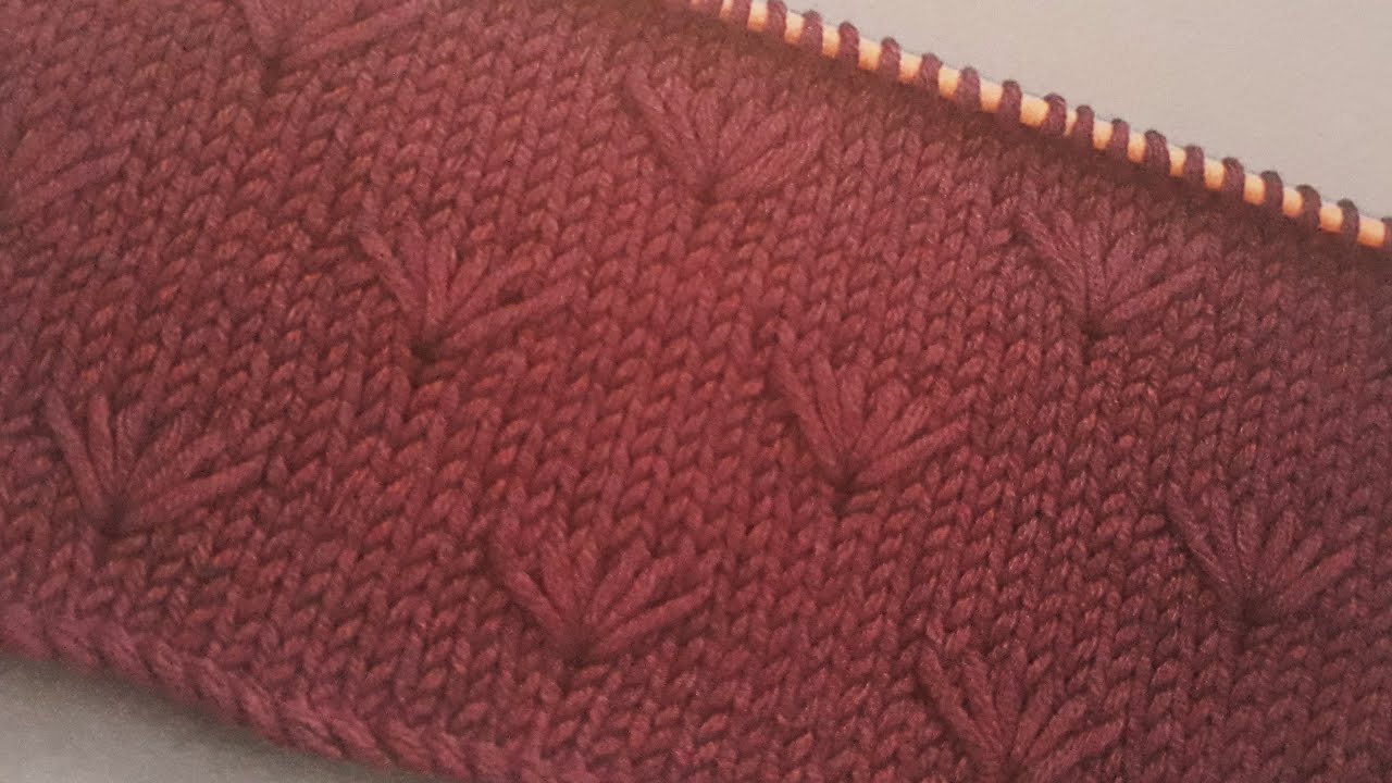 سلسلة غرز التريكو : غرزة الوردة