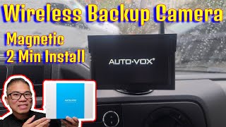 How To Install Auto Vox S4 Magnetic Wireless Backup Camera