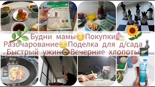 БУДНИ МАМЫ ПОСЛЕ РАБОТЫ😊ПОДЕЛКА ДЛЯ Д/САДА♟ПОКУПКИ🛍БЫСТРЫЙ УЖИН🥘ВЕЧЕРНЯЯ РУТИНА🌠ВЕЧЕРНИЙ УХОД📌