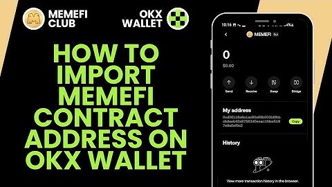 How To Import MemeFi Contract Address On OKx Wallet