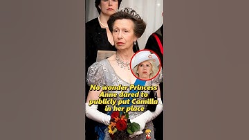 Geen wonder dat prinses Anne het waagde Camilla op haar plaats te zetten 😱 Koninklijke fans gesch...