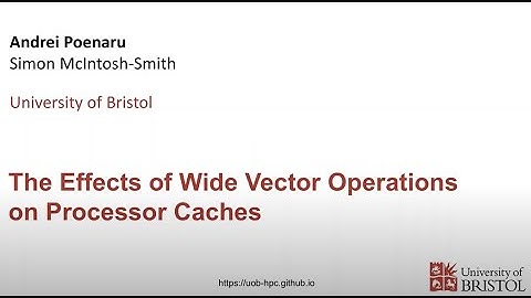 The Effects of Wide Vector Operations on Processor Caches