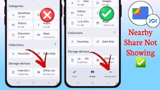 How To Fix Nearby Share Option Not Showing On Google Files | Nearby  Share Not Showing screenshot 2