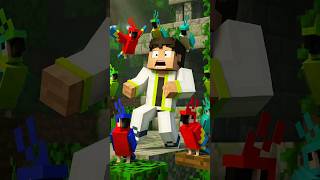 OMG 😳 MINECRAFT PARROTS CAN DO THIS... #shorts #minecraft
