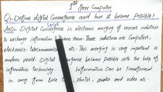 what is Digital Convergence?