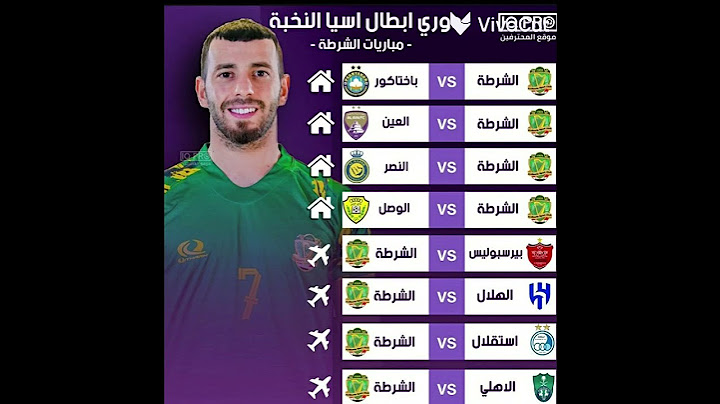 مباريات الشرطة العراقي في بطولة دوري أبطال آسيا النخبة