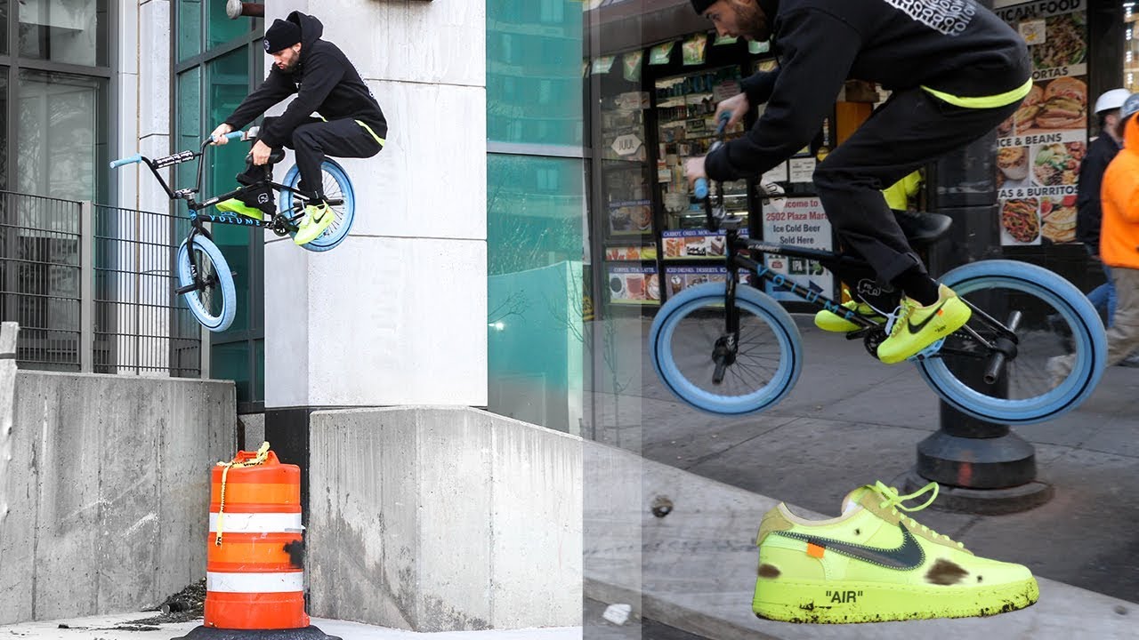 boleto Natura Desviación $1100 Off White Nike's VS NYC Streets BMX - YouTube