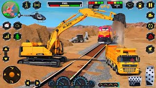Real JCB Construction game - Railway line Construction Simulator game in 2024 ! Mobile📲 gameplay screenshot 4